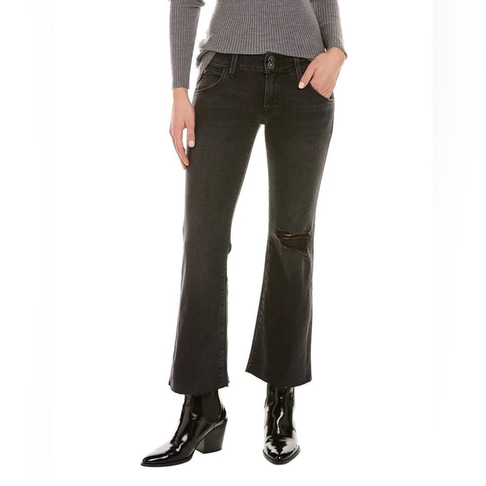 Hudson Jeans Hudson Crop Collin Flare Mid-rise Size 29 Charcoal - Picture 2 of 14